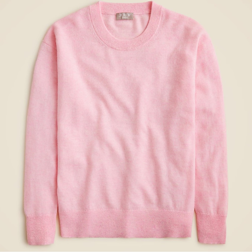 J. Crew women’s crewneck cashmere Pink Sweater size XS good condition